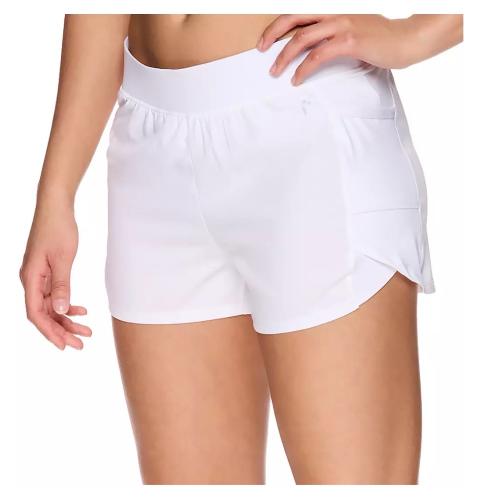 Head Ladies Vigor Woven Shorts in White Size Large NWT Tennis Athletic Shorts